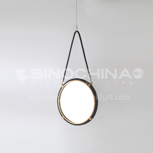 Bathroom hanging mirror decoration, wall-mounted mirror, home decoration, soft furnishing furniture accessories, club house, villa crafts FX-E0005